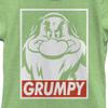 Disney Snow White Grumpy Streetwear Poster Girls Heather T-Shirt, Green Apple, Medium view 3
