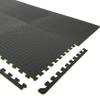 Body Sport Interlocking Floor Puzzle Mat, 6 Tiles, 24 x 24 in. Each, 1/2-in. Thick Foam - Home Fitness & Gym Exercise Equipment (Black) view 1
