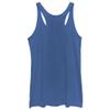 Disney Wonderland Alice Big Face Juniors Tri Blend Tank, Royal Blue Heather, Medium view 3