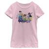 Disney Girl's Family T-Shirt, Light Pink, Large view 1
