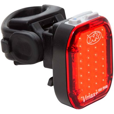 NiteRider Vmax+ 150 Lumen USB-C Rechargeable Bike Rear Light Powerful Daylight Visible Bicycle IP64 LED Bike Taillight Easy to Install Road Mountain City Commuting Night Riding Cycling Safety Flash
