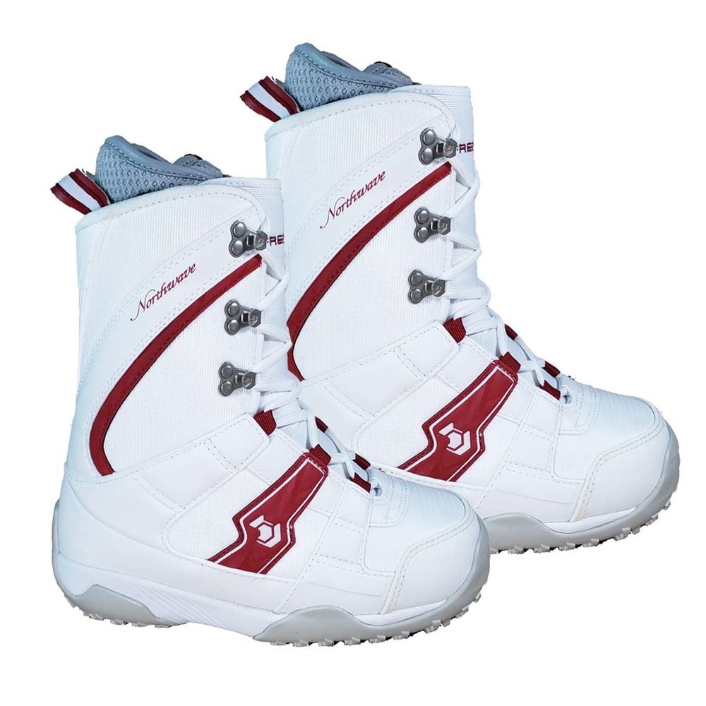 Northwave Freedom Snowboard Boots White red Fits Ladys 6.5 7 Mondo 24 Z34 (Freedom Z5, Mondo 23.5-Ladys 6-6.5)