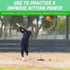 GoSports 3.82 inch Weighted Training Softballs 6 Pack - Hitting & Pitching Training for All Skill Levels - Improve Power and Mechanics view 2