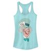 Disney Alice in Wonderland Mad Hatter Big Face Juniors Racerback Tank, Cancun, XX-Large view 1