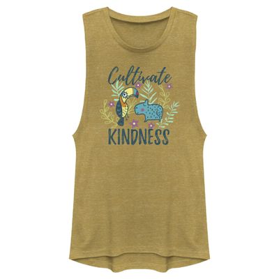 Disney Junior's Kindness Muscle T-Shirt, Gold Heather, X-Large