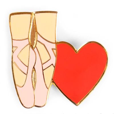 Snowflake Designs Ballet Pointe and Heart Dance Pin - #142