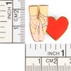 Snowflake Designs Ballet Pointe and Heart Dance Pin - #142 view 2