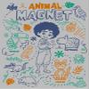 Disney Girl's Animal Magnet T-Shirt, Athletic Heather, Large view 3