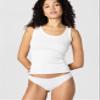 b.tempt'd by Wacoal Women's Inspired Eyelet Cotton Thong Panty, 972219, White, Medium view 2