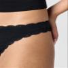 b.tempt'd by Wacoal Women's Inspired Eyelet Cotton Thong Panty, 972219, Night, Large view 4