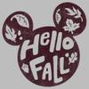 Girl's Mickey & Friends Mickey and Friends Hello Fall T-Shirt - Athletic Heather - X Small view 3