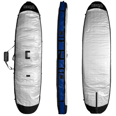 KONA SURF CO. SUP Insulated Travel SUP Insulated Travel Quality Foam Padded Stand-up Paddleboard Case Bag in Silver/Blue sz:10ft 8in