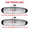 KONA SURF CO. SUP Insulated Travel SUP Insulated Travel Quality Foam Padded Stand-up Paddleboard Case Bag in Silver/Blue sz:10ft 8in view 2
