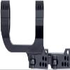 Monstrum Slim Profile Series Cantilever Offset Dual Ring Picatinny Scope Mount with Quick Release | 1 inch Diameter |Flat Dark Earth view 2