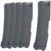 Evike Airsoft - BAMF GEN2 Polymer 190rd Mid-Cap Mag for M4-Style Series Airsoft AEGs (Model: Gray / 5 Pack) view 1