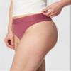 b.tempt'd by Wacoal Women's Nearly Nothing Hi Waist Thong Panty, Maroon, X-Large view 3