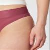 b.tempt'd by Wacoal Women's Nearly Nothing Hi Waist Thong Panty, Maroon, X-Large view 4