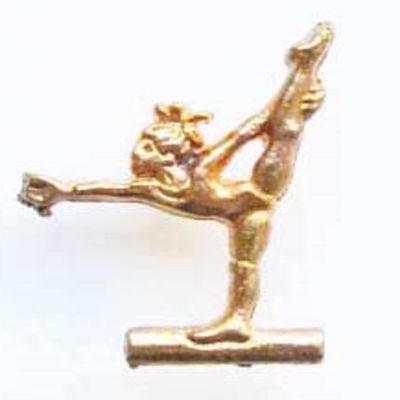 Snowflake Designs Mini Balance Beam Gymnast Gymnastics Pin - #1722