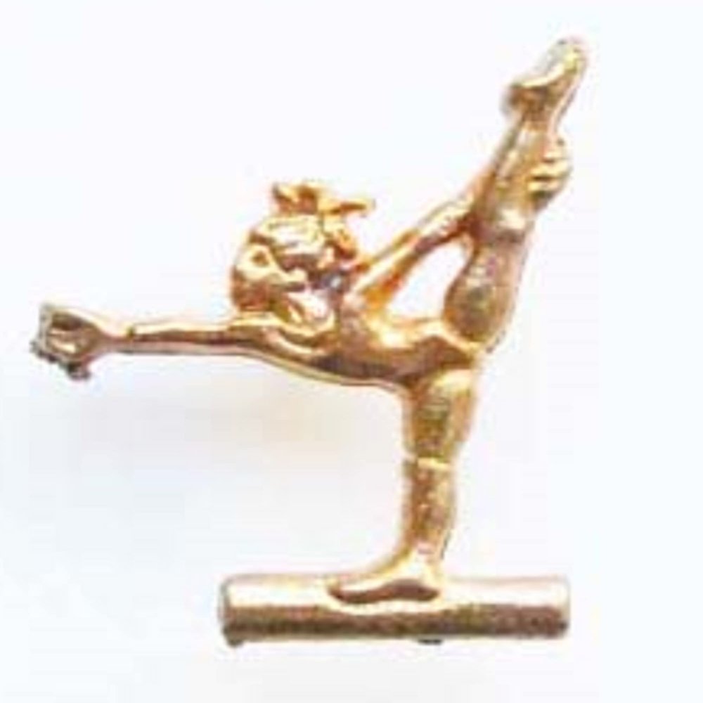Snowflake Designs Mini Balance Beam Gymnast Gymnastics Pin - #1722