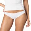 b.tempt'd by Wacoal Women's Inspired Eyelet Cotton Thong Panty, 972219, White, Small view 1
