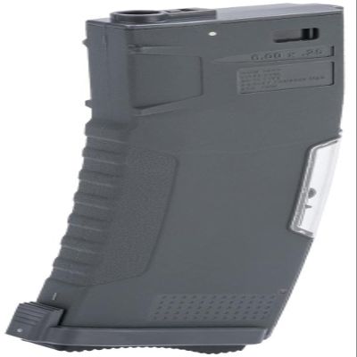 Evike Airsoft - BAMF GEN2 Polymer 190rd Mid-Cap Mag for M4-Style Series Airsoft AEGs (Model: Gray/Single Mag)