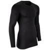 Cold Weather Compression Long Sleeve Crew Neck Shirt, Black, Medium view 3