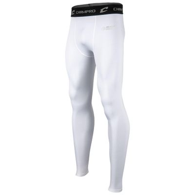 Champro Boys' Cold Weather Compression Pants, White, Large