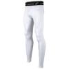 Champro Boys' Cold Weather Compression Pants, White, Large view 1