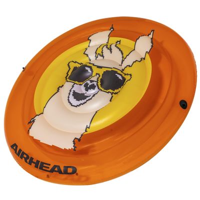 Airhead Llama Pixelated Inflatable Pool Float, Orange
