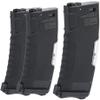 Evike Airsoft - BAMF GEN2 Polymer 450rd Hi-Cap Flash Mag for M4-Style Series Airsoft AEGs (Model: Black / 3 Pack) view 1
