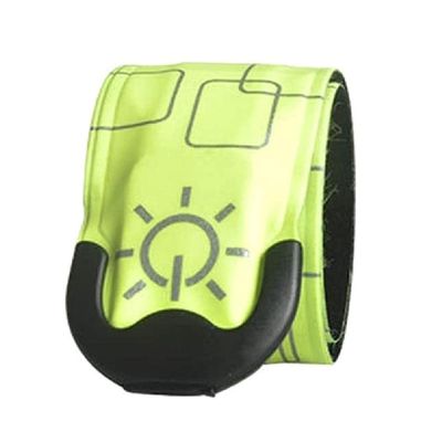 chengzui LED Luminous Night Running Armband Lighting Slap Bracelet USB Rechargeable Glow in The Dark Safety Sports Wristband led Bracelets Bulk, Green