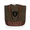 PICNIC TIME Las Vegas Raiders Coronado Canvas and Willow Basket Tote view 1