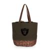 PICNIC TIME Las Vegas Raiders Coronado Canvas and Willow Basket Tote view 2