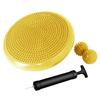 Nvzi Wobble Cushion, Balance Disc, Wiggle Seat, Balance Pads for Physical Therapy, Stability Disc, Wobble Board for Dogs, Office, Sensory Kids, Classroom with Spiky Massage Ball(Yellow) view 1
