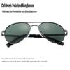Onrtry Small Polarized Aviator Sunglasses for Boys Girls Classic Metal Frame Mirrored Lens Sun Glasses - 52MM(Gunmetal Frame/G15 Lens) view 4