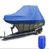 AMGJ Hard Top/T-Top Boat Cover Marine Grade 600D Oxford Farbic with PU Coating Waterproof UV Resistant Lagrge Size Boat Cover,Blue,25~27ft: 1008 x 590cm view 1