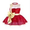 Moily Kids Girls Christmas Dance Dress with Sequins - Figure Skating Dress, Tutu, Ballet Leotard - Red, Size 4 Years view 1