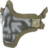 Evike Airsoft - Matrix Iron Face Carbon Steel Mesh Striker V1 Lower Half Face Pro (Color: OD Green/Skull) view 1