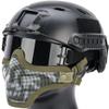Evike Airsoft - Matrix Iron Face Carbon Steel Mesh Striker V1 Lower Half Face Pro (Color: OD Green/Skull) view 2