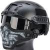 Evike Airsoft - Matrix Iron Face Carbon Steel Mesh Striker V1 Lower Half Face Pro (Color: Black/Skull) view 2