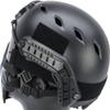 Evike Airsoft - Matrix Iron Face Carbon Steel Mesh Striker V1 Lower Half Face Pro (Color: Black/Skull) view 3