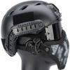 Evike Airsoft - Matrix Iron Face Carbon Steel Mesh Striker V1 Lower Half Face Pro (Color: Black/Skull) view 4