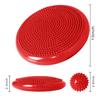 Nvzi Wobble Cushion, Balance Disc, Wiggle Seat, Balance Pads for Physical Therapy, Stability Disc, Wobble Board for Dogs, Office, with Spiky Massage Ball(Red) view 2
