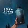 Coolflask 64 oz Water Bottle Insulated with Straw&3 Lids, Half Gallon Water Jug Galaxy Large Metal Stainless Steel Vacuum Flask for Gym, Sports and Travel, Keep Cold 48H Hot 24H,Turquoise view 2