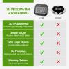 3D Pedometer for Walking, Simple Step Counter for Walking with Removable Clip and Lanyard, Accurate Pedometers for Steps, Step Tracker with Large Display for Men Women and Kids (Black) view 3