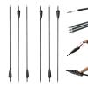 6/12 Pcs Carbon Arrows 30 Inch for Archery Shooting Spine 500 Arrows with Natural Feathers Competition Practice Hunting for Traditional Long Recurve Bows and Compound Bows (6 Pcs) view 1