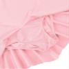 Agoky Kids Girls Long/Short Sleeve Gymnastic Leotard Skirt Ballet Dance Tutu Dress Mock Neck Floral Lace Dancewear Pearl Pink Tulle 13-14 view 4
