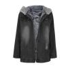 tuduoms Womens Warm Winter Jacket Coat Thick Fleece Lined Parka Jacket Faux Fur Hooded Coats with Pockets Plus Size Outwear view 2
