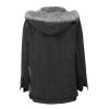 tuduoms Womens Warm Winter Jacket Coat Thick Fleece Lined Parka Jacket Faux Fur Hooded Coats with Pockets Plus Size Outwear view 3