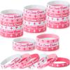 30 Pieces Cheerleading Ballet Dance Party Rubber Bracelets Party Favors Supplies Girl Gifts Inspirational Silicone Wristband Stretch Motivational Band Gymnastics Bracelet for Women view 1